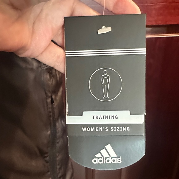 Adidas NWT Black Vest with White Accents - Picture 2 of 7